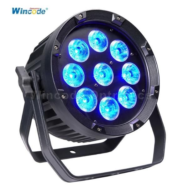 Professional Wireless LED Par Light with 15-45° Lens Options | 9x18W RGBWA+UV, 2