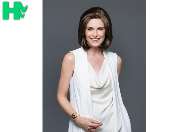 Buy cheap Tanlge Free Synthetic Bob Lace Wigs / Classic Cap Wig Spring Curls from wholesalers