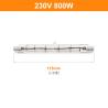 Buy cheap 230V 800W R7s Halogen Bulb 118mm Dimmable Double Ended Linear Halogen Lamp from wholesalers