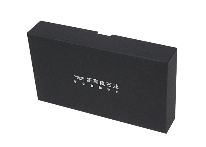OEM Cardboard Packaging Box , Rigid Set Up Gift Boxes UV Coating Black