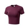 Buy cheap OEM ODM Loose Women'S Short Sleeve V Neck T Shirts Plaid Pattern For Summer from wholesalers