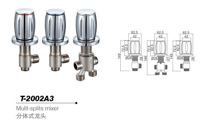 Bathtub mixer,Faucet,cold/hot water basin tap T-2002A3