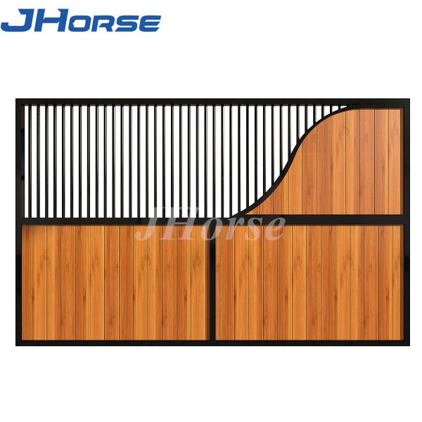 Buy cheap Back Side Horse Stable Partitions Black Powder Coated from wholesalers
