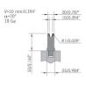 Buy cheap Bending Machine Press Brake Dies 835mm Sheet Metal Brake Die from wholesalers
