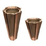 Stainless steel mirror planter cylinder round flower pot bucket