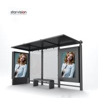 Buy cheap Outdoor Furniture Aluminum Alloy Smart Bus Shelter With Static Scrolling Poster product