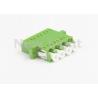 Buy cheap LC APC 4 Port Fiber Optic Coupler / LC TO LC Fiber Adapter With Standard Flange from wholesalers