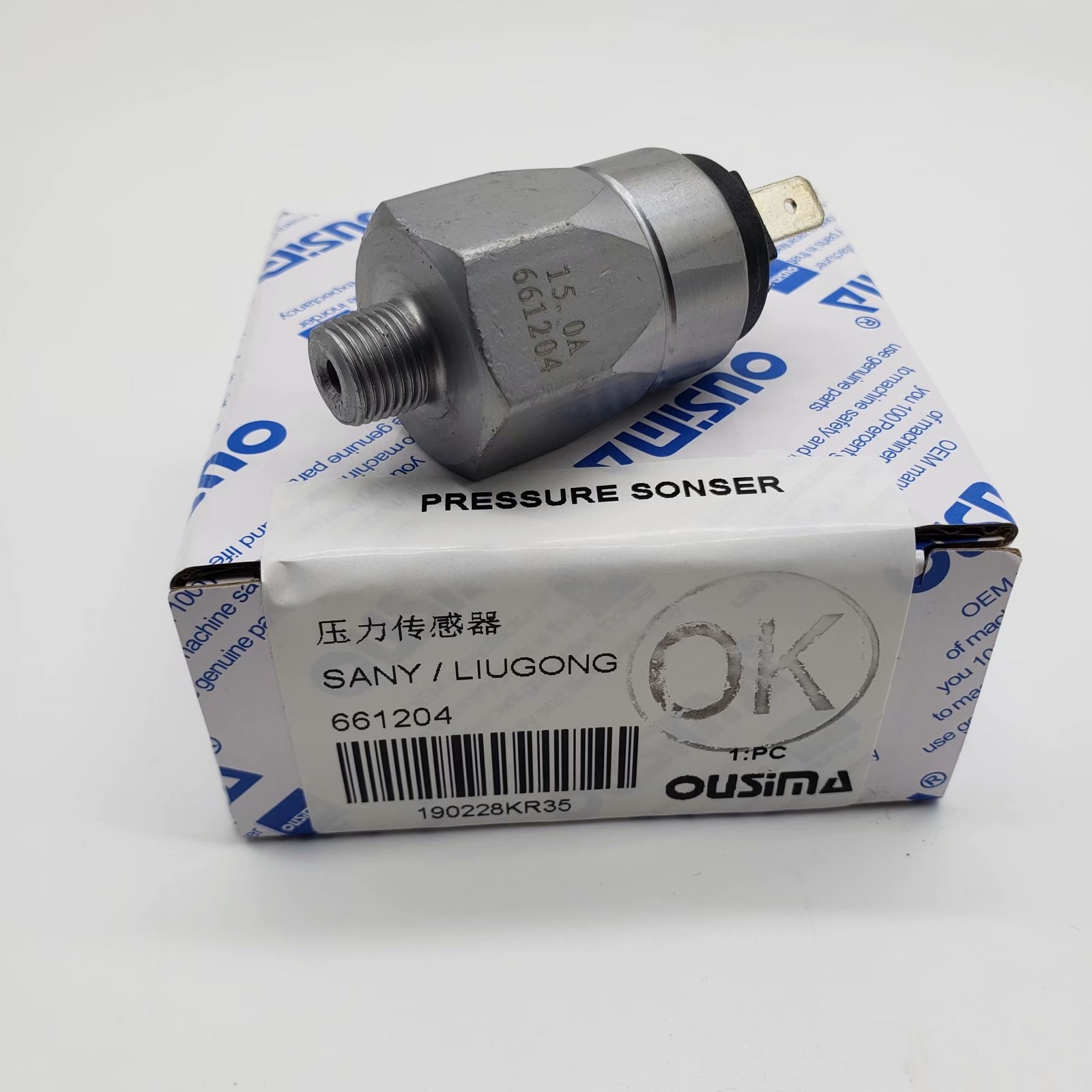 OUSIMA Excavator Part Sensor 661204 Excavator Accessories For LIUGONG