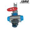 Buy cheap Large Diameter Industrial Butterfly Valve Carbon Steel Pneumatic Valve from wholesalers