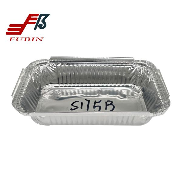 Buy cheap Custom 360ml Rectangular Foil Trays Water Treatment Aluminum Sarter Packaging from wholesalers