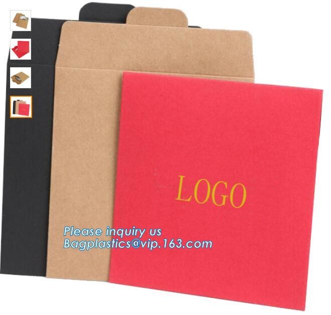 Custom design recycle kraft paper envelope with string,kraft fancy paper string tie gift folding envelope with ribbon cl