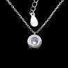 Buy cheap Butterfly 925 Sterling Silver Curb Chain , Cute Cubic Zirconia Drop Necklace from wholesalers