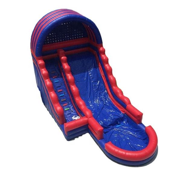 Buy cheap OEM Plato Inflatable Swimming Pool Water Slides Red And Blue Blow Up Waterslides from wholesalers
