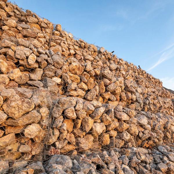 Buy cheap Woven Gabion Cage Drainage Canal Reinforcement Flexible Mesh Anti Clogging CE Certified from wholesalers