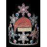 Buy cheap Custom snowman rhinestone crowns custom christmas pageant crowns pageant crowns wholesale crysrtal tiaras crowns from wholesalers