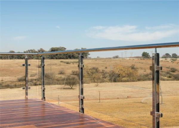 Buy cheap Tempered Glass Railings Stainless Steel Glass Balustrade Posts For Terrace from wholesalers