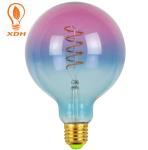G125 E27 Coloured Filament Bulbs 4W 6W LED Filament Globe Bulb
