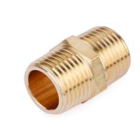 Buy cheap Brass Pipe Fitting, Hex Nipple, 1/4" x 1/4" NPT Male Pipe Adapter product