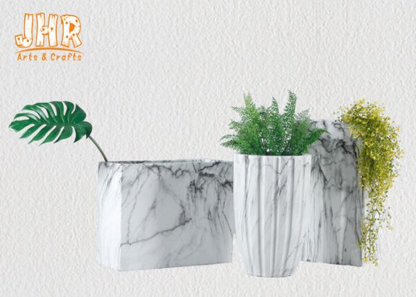 Buy cheap Marbling Clay Flower Pots Fiberclay Plant Pots Large Pot Planters Clay Floor Vases from wholesalers
