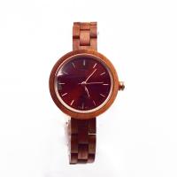 Buy cheap Small Face Ladies Wooden Watches 3 Atm Water Resistant Watch Walnut Wood Cases product