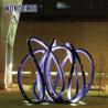 Buy cheap Decorative Lighting Show Stainless Steel Outdoor Sculpture Hollow Pattern Ball from wholesalers