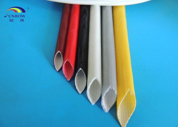 Quality Electric Wires Varnished Silicone Fiberglass Sleeving High Temperature Resistant for sale