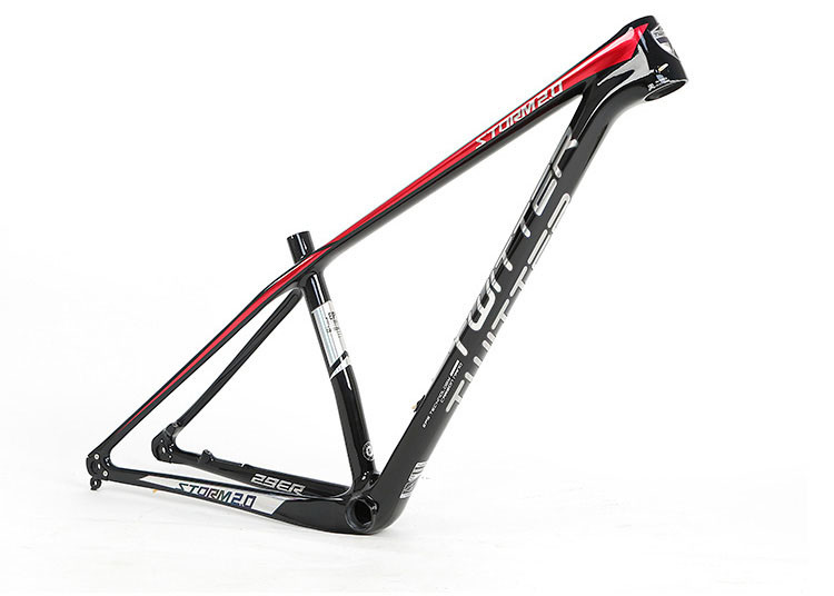 Storm 2.0 27.5er Carbon Fiber MTB Frame Red With 142 Thru Axle
