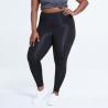 Buy cheap BSCI Flatlock Stitching Ladies Gym Tights Black Active Fit Shaping Tights from wholesalers