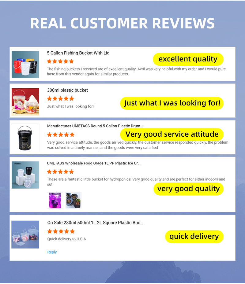 1L 20L Plastic Bucket With Handle And Lids Transparent and Multi-functional for Paint