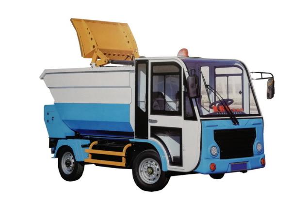 Buy cheap Four Wheeler Electric Garbage Truck / Large Capacity Electric Waste Trucks from wholesalers