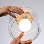 Glass Pendant Lamp Lanterns Restaurant Droplight Nordic Bird Hanglight(WH-VP-151
