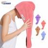 Buy cheap 350gsm Reusable Dusting Cloths 35X65cm Multi Color Long Hair Drying Towel Hair Drying Cap from wholesalers