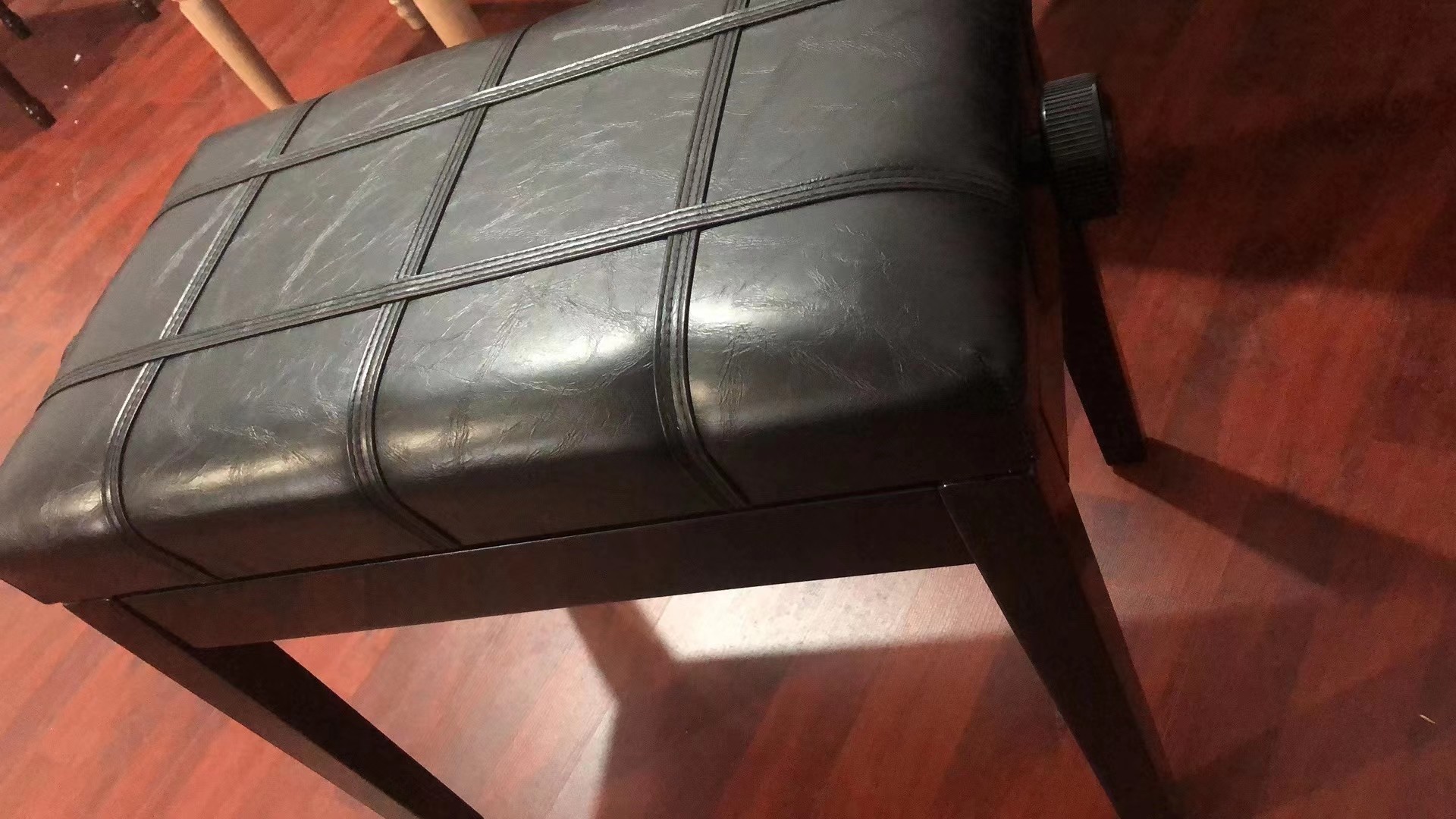 New Style Fashion Design Keyboard Bench Manufacturer With hot sale iron and wood bench piano with Leather surface fold