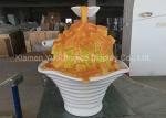 Life Size Shopping Centre Decorations Customized Fiberglass Ice Cream Statue