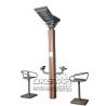 Buy cheap wooden street lamp outdoor fitness upper limbs bike trainer from wholesalers