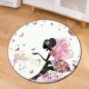 Buy cheap Living Room Carpet T4 Polyester Fiber Computer Chair Floor Mat 80cm 60cm Circular Area Rugs from wholesalers
