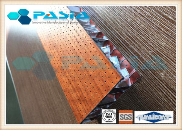 Buy cheap Wood Veneer Honeycomb Panels , Lightweight Sandwich Panels Alkali Resistance from wholesalers