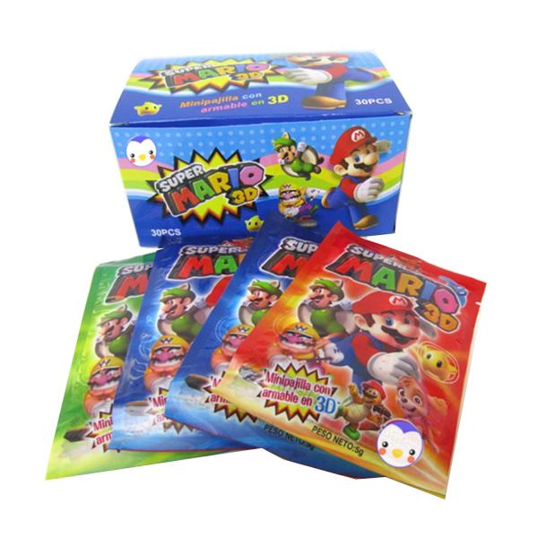 Buy cheap Super Mario Tasty Candy Powder With 3D Puzzle Mixed Fruit Flavor Candy Stick Sweets from wholesalers