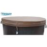 Buy cheap Brown Round Spa Thermal Lid Vinyl Hot Tub Spa Covers For Wood Hot Tub from wholesalers