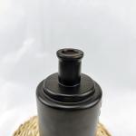 Liquor Matte Black Glass Gin Bottle 500ml 750ml Sealing Type Cork Frosted Black