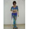 Buy cheap Blue Sweetheart Neckline Tops Long Dress Pants Ladies 2 Piece Dance Costumes from wholesalers