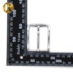 New Design Silver Belt Buckle , Popular 35mm Mens Square Belt Buckle