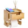Buy cheap Custom Bathroom Storage Rack Wall Mounted Bamboo Toilet Paper Holder from wholesalers