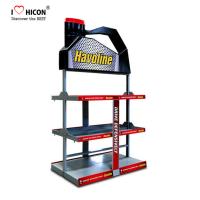 Buy cheap Floorstanding Metal 3 - Layer Car Lubricating Oil Display Rack For Automotive product