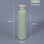 Umetass 260ml Green Water Bottle Cosmetic Liquid Serm Lotion Package for Round