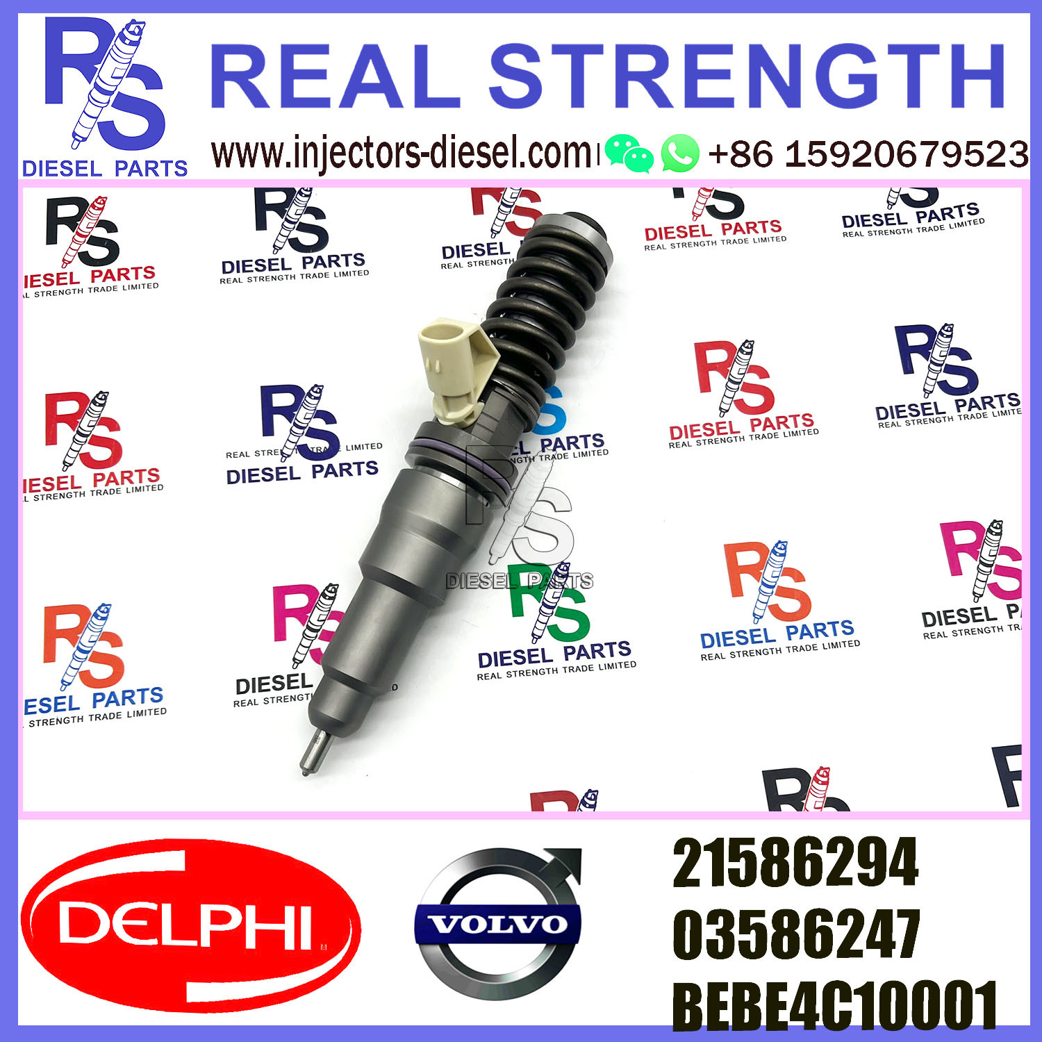 V-O-L-V D12 Bus Fuel Injection 2 Pin 3801437 21586284 3801437 BEBE4C13001 E1
