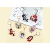 Buy cheap Custom Clear acrylic key chain DIY creative anime cartoon key ring character pendant star humanoid set brand wholesale from wholesalers