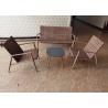 Buy cheap Aluminum KD Garden Rattan Set 5mm Tempered Glass from wholesalers