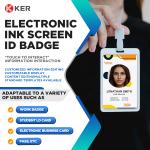 Office electronic employee badge e ink nfc display electronic shelf label