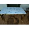 Buy cheap Living Room 900mm Wrought Iron Marble Table from wholesalers